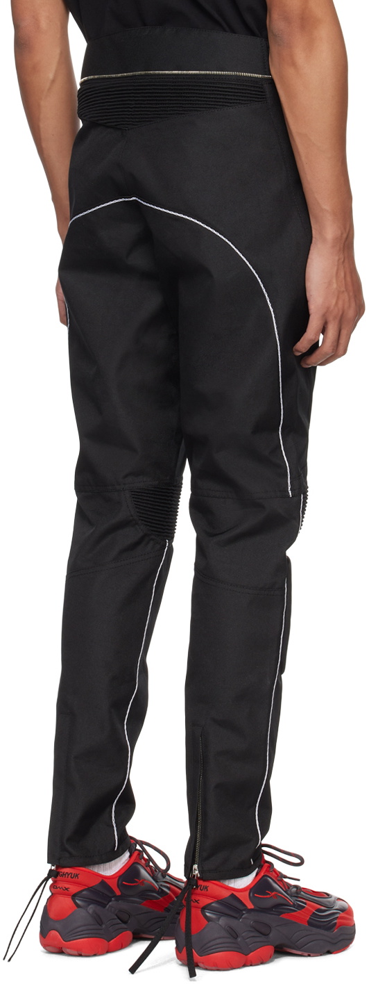 KANGHYUK Black Lock Stitched Trousers
