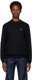 Lacoste Black Crewneck Sweater