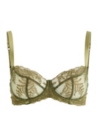 Fleur OF England Arianna Embroidered Lace Underwired bra Sage
