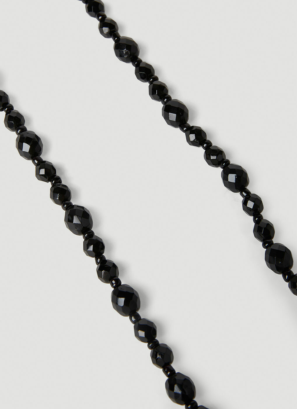 Walter Van Beirendonck ビーズネックレス Walter Van Beirendonck - Walter Beads Long Necklace in Black