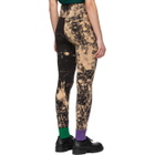 S.R. STUDIO. LA. CA. Black SOTO Hand-Bleached Contrast Rib Leggings