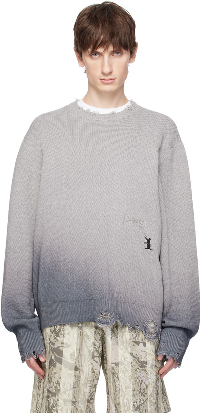 Photo: Dime Gray Cat Knit Sweater