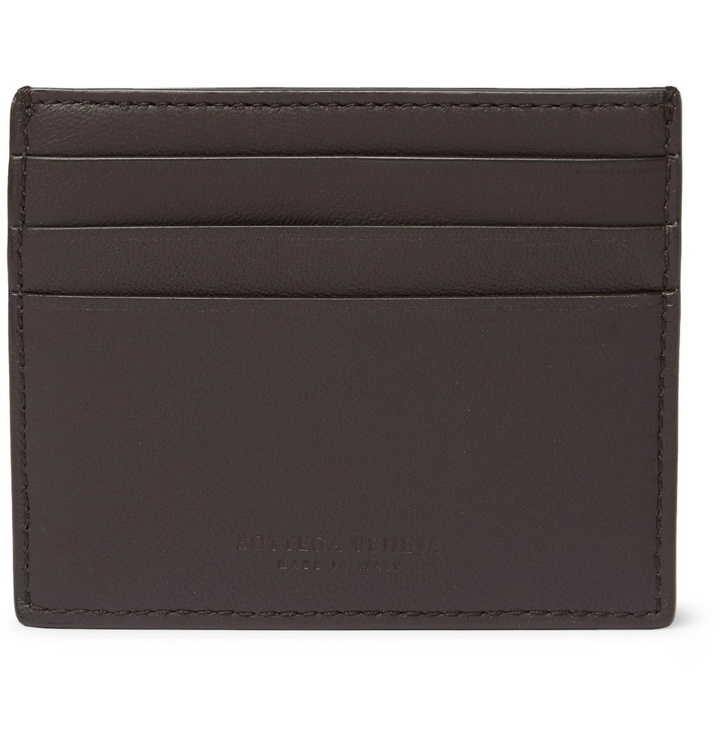 Photo: Bottega Veneta - Intrecciato Leather Cardholder - Brown