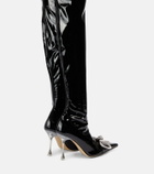 Mach & Mach - Double Bow embellished over-the-knee boots