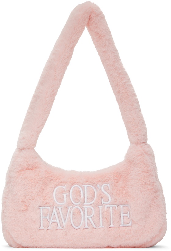 Photo: Praying Pink 'God's Favourite' Furry Bag