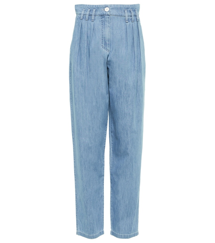 Photo: See By Chloe - High-rise pleated tapered jeans