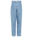 See By Chloe - High-rise pleated tapered jeans