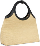 Courrèges Beige Raphia Holy Day Tote