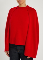 Toteme Cape-effect Cashmere Jumper Red