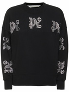 PALM ANGELS Monogram Cotton Sweatshirt