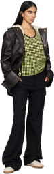 Wales Bonner Brown Thought Leather Jacket