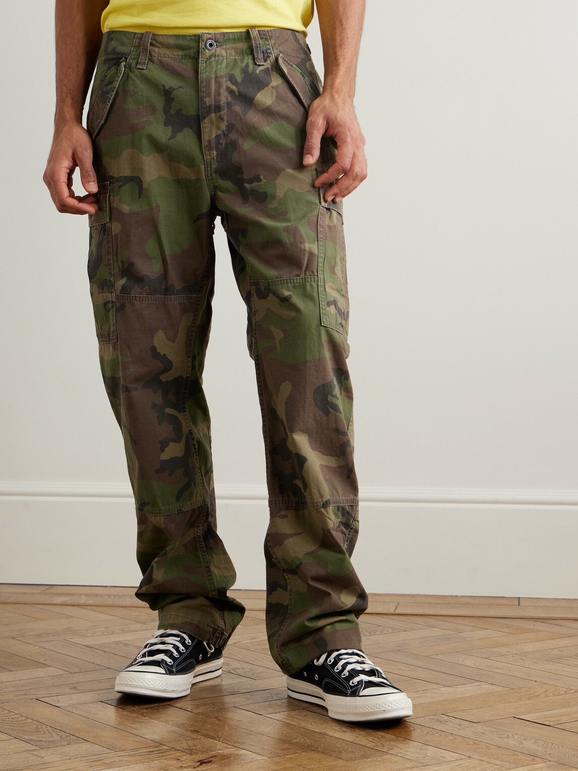 Polo Ralph Lauren - Straight-Leg Camouflage-Print Cotton-Twill Cargo Trousers - Green