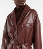 Nanushka - Liban belted faux leather jacket