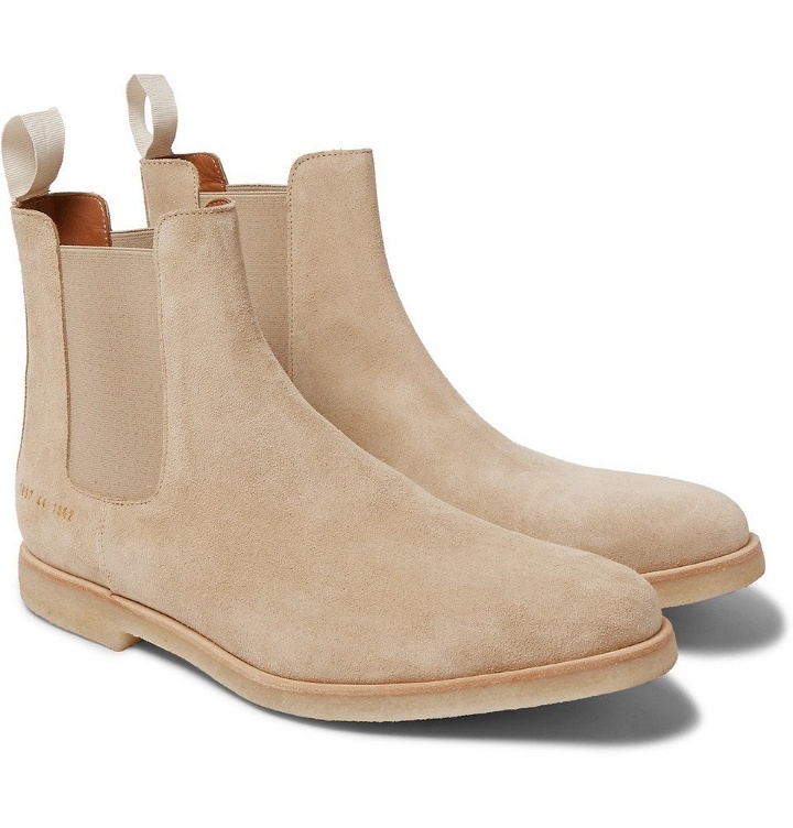 Photo: Common Projects - Suede Chelsea Boots - Men - Sand