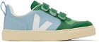 VEJA Kids Green & Blue V-10 Sneakers