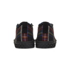 Giuseppe Zanotti Red Plaid Blabber Low-Top Sneakers