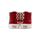 Vans Red Checkerboard OG Style 138 LX High-Top Sneakers