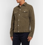 Officine Generale - Liam Cotton-Blend Corduroy Overshirt - Green