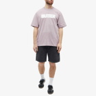 Butter Goods Rounded Logo T-Shirt in Washed Berry