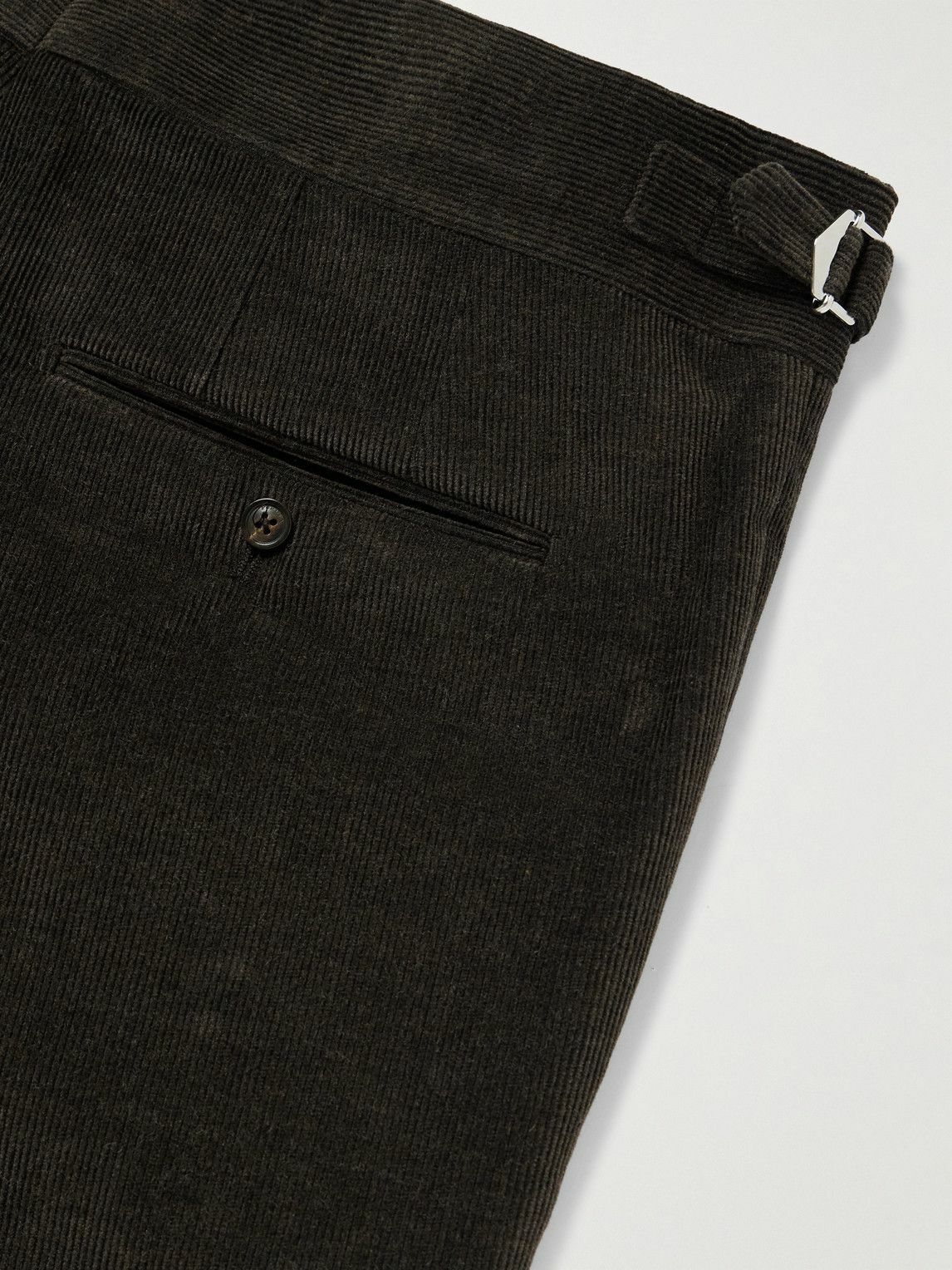 Purdey - Straight-Leg Cotton-Corduroy Trousers - Green