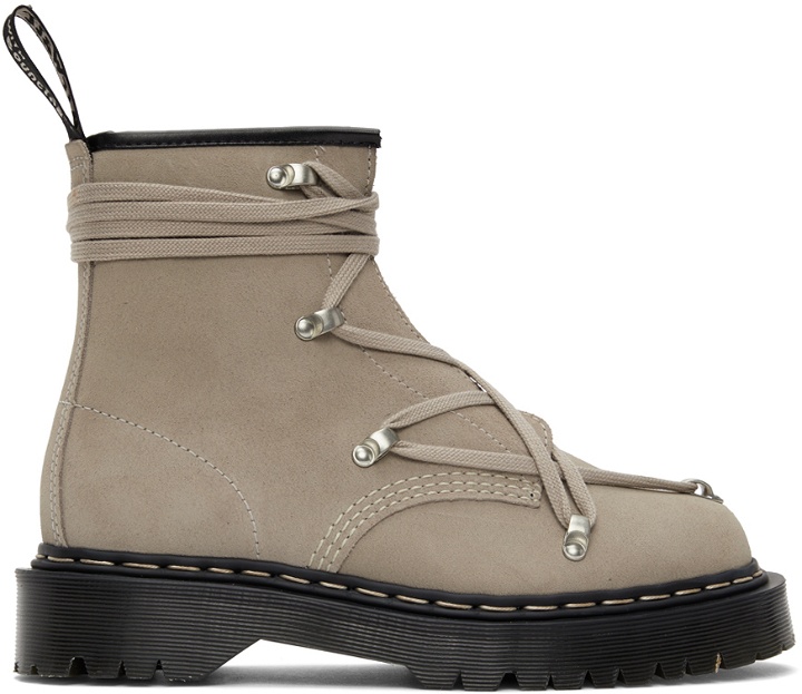 Photo: Rick Owens Taupe Dr. Martens Edition 1460 Bex Boots