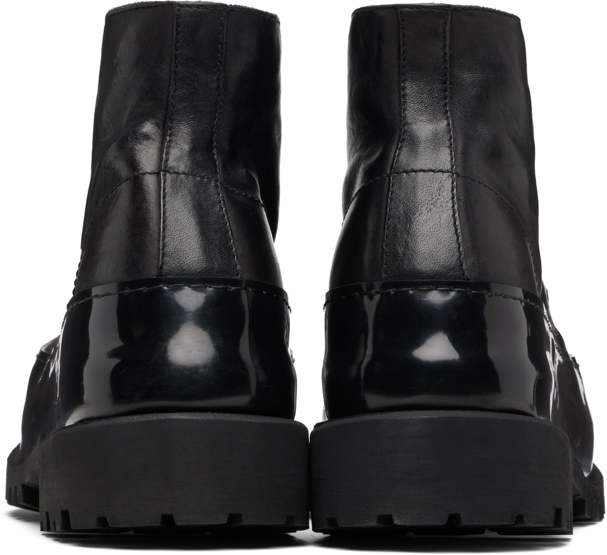 A DICIANNOVEVENTITRE Black Horse CMB1 Mid Ankle Boots