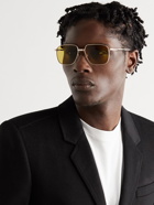 JACQUES MARIE MAGE - Sexton Square-Frame Gold-Tone Titanium Sunglasses - Gold