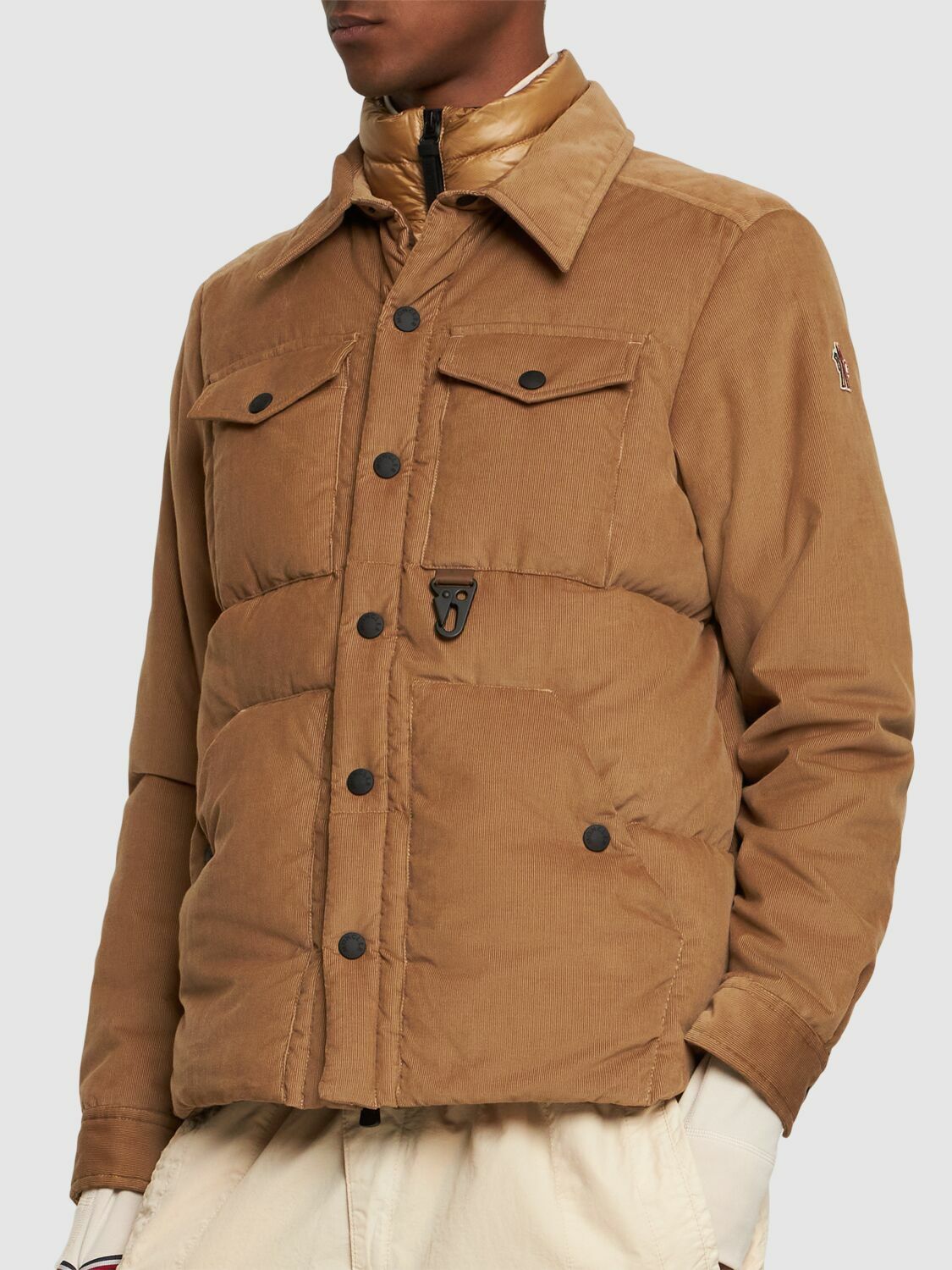 MONCLER GRENOBLE Lech Cotton Down Shirt Jacket Moncler Grenoble MONCLER GRENOBLE Lech Cotton Down Shirt Jacket Moncler Grenoble