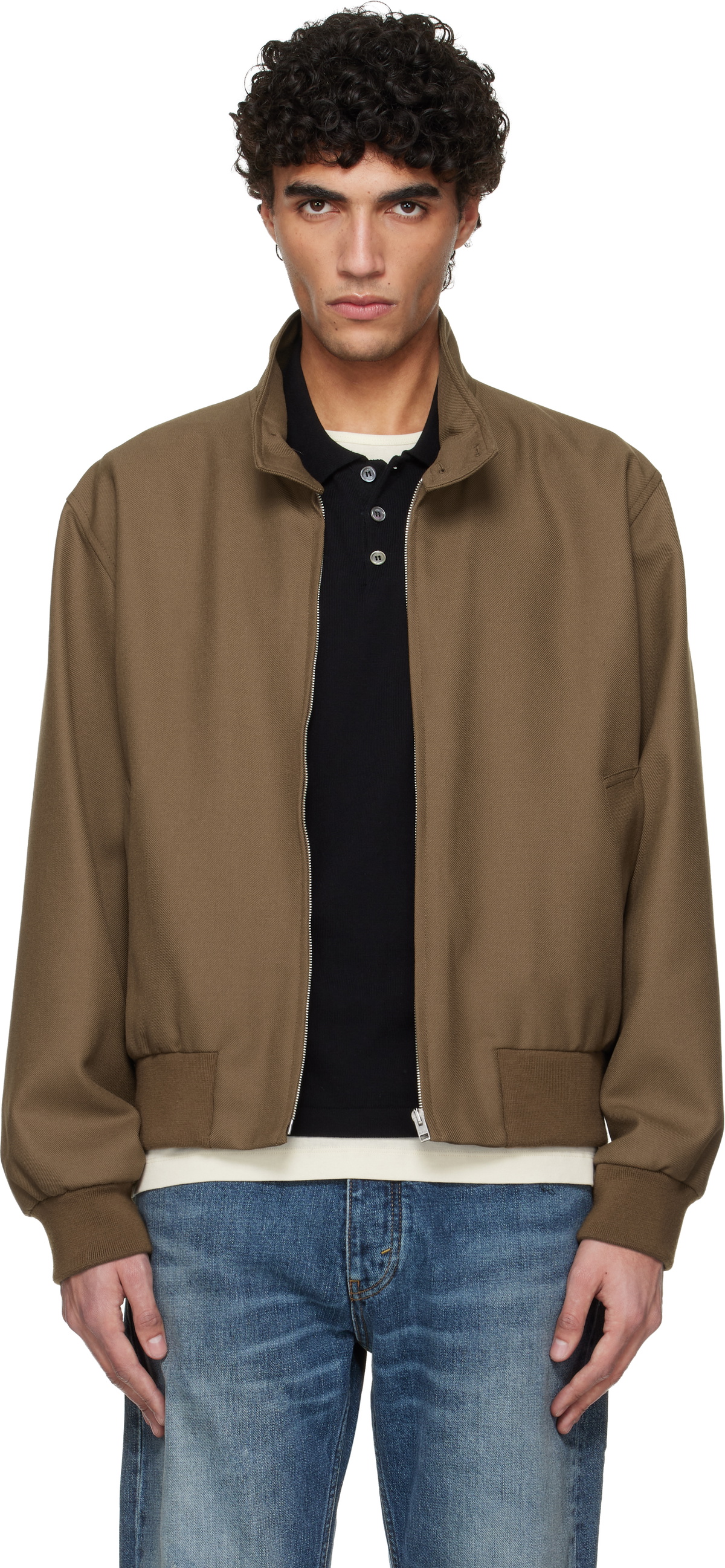 A.P.C. Khaki Zipped Jacket A.P.C.