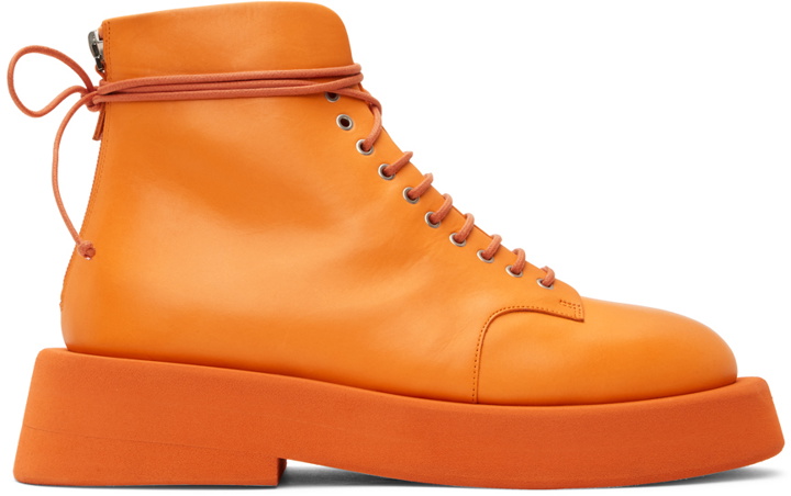 Photo: Marsèll Orange Gomme Gommelone Lace-Up Boots