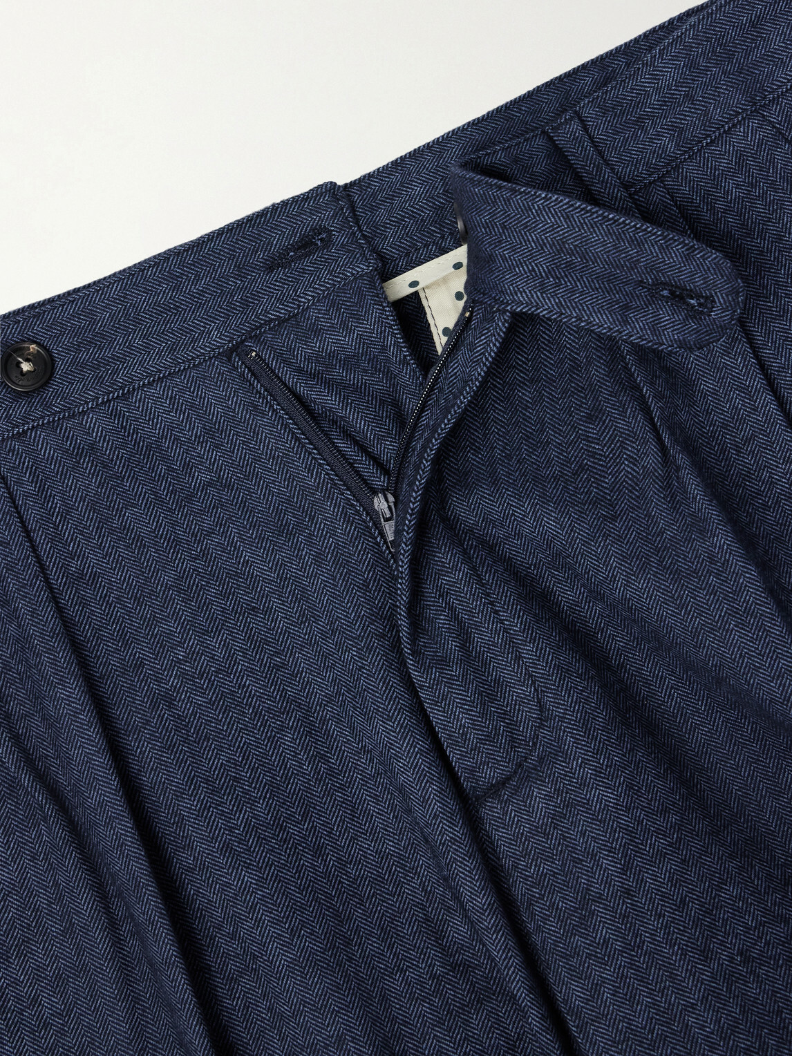 Massimo Alba - Stan Straight-Leg Pleated Cotton Trousers - Blue