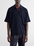 Orlebar Brown - Raffertie Merino Wool Polo Shirt - Blue