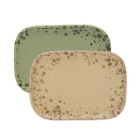 HKliving Small Trays - Set of 2 in Crayon 