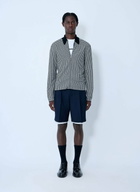Jil Sander Houndstooth Zip-Up Shirt