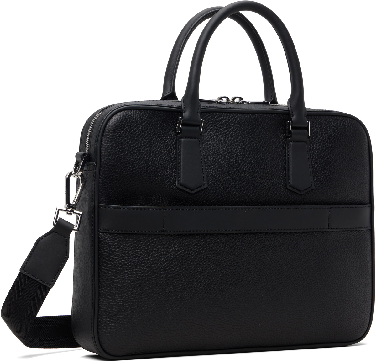 BOSS Black Embossed Logo Document Briefcase