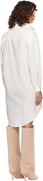 MM6 Maison Margiela Off-White Multi Wear Cotton Poplin Minidress