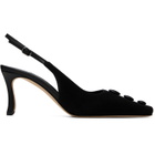 Manolo Blahnik Black Alexapla Heels