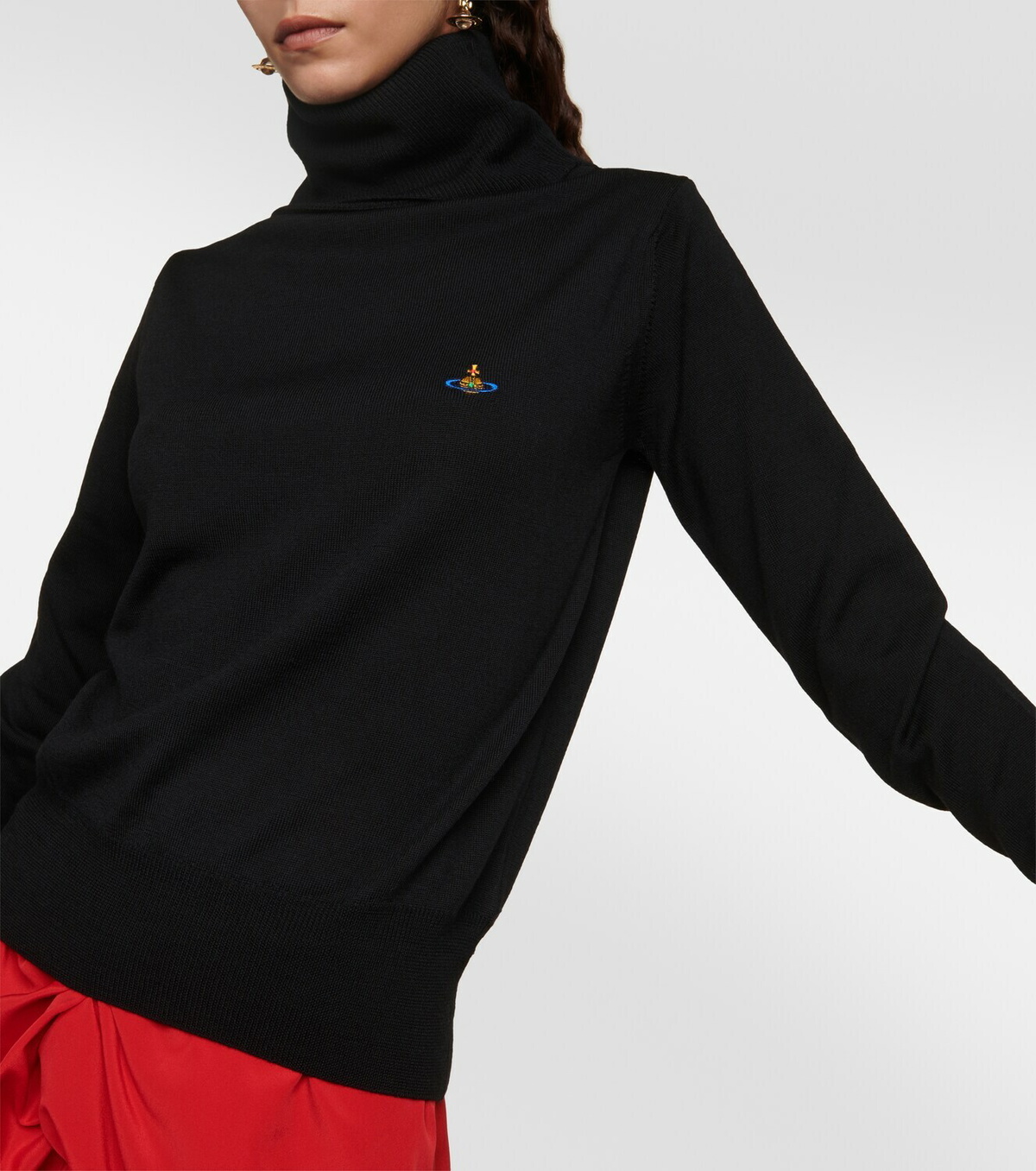 Vivienne Westwood Giulia virgin wool turtleneck sweater Vivienne