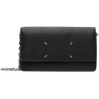 Maison Margiela Black Four Stitches Chain Wallet