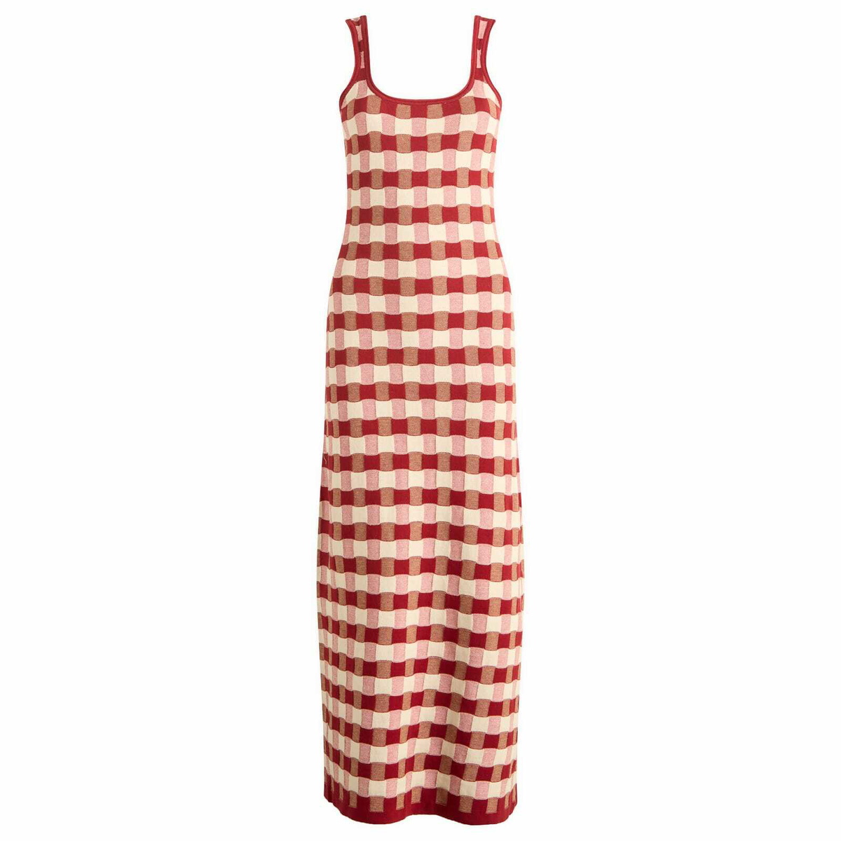 House Of Sunny Women's Picnic Hockney Midi Dress in Red Check