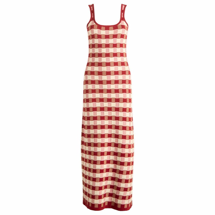 Photo: House Of Sunny Women's Picnic Hockney Midi Dress in Red Check