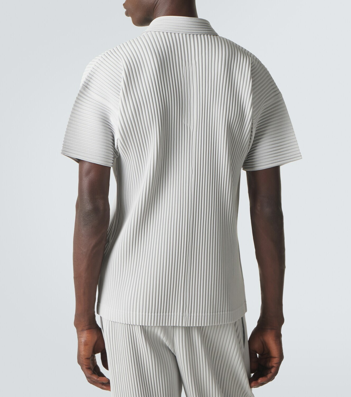 Homme Plissé Issey Miyake Basics pleated polo shirt