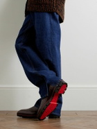 Christian Louboutin - Alpinosol Full-Grain Leather Chelsea Boots - Brown