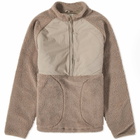 Satta Men's Suma Half Zip Fleece in Plum Brown