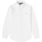 Polo Ralph Lauren Men's Classic BSR Oxford Button Down Shirt in White