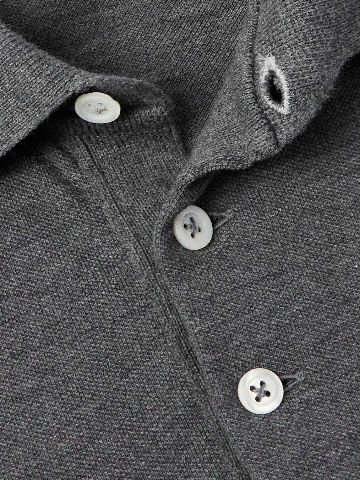 Brunello Cucinelli - Slim-Fit Cotton-Piqué Polo Shirt - Gray