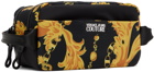 Versace Jeans Couture Black & Gold Chain Couture Vanity Pouch