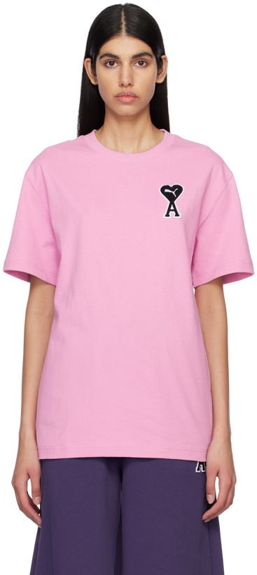 Photo: AMI Alexandre Mattiussi Pink Puma Edition T-Shirt