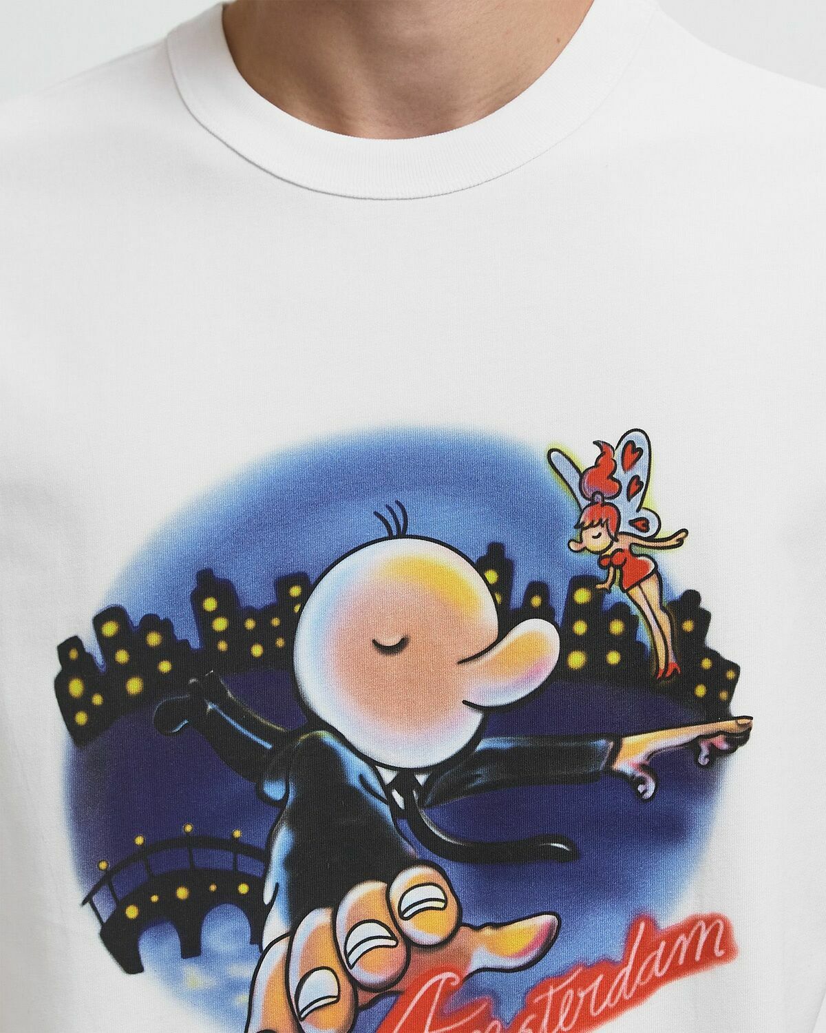 The New Originals FLYING FREDDY TEE White Mens Shortsleefe