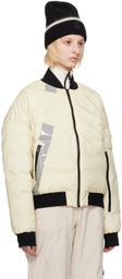 Templa Beige Stand Collar Down Jacket